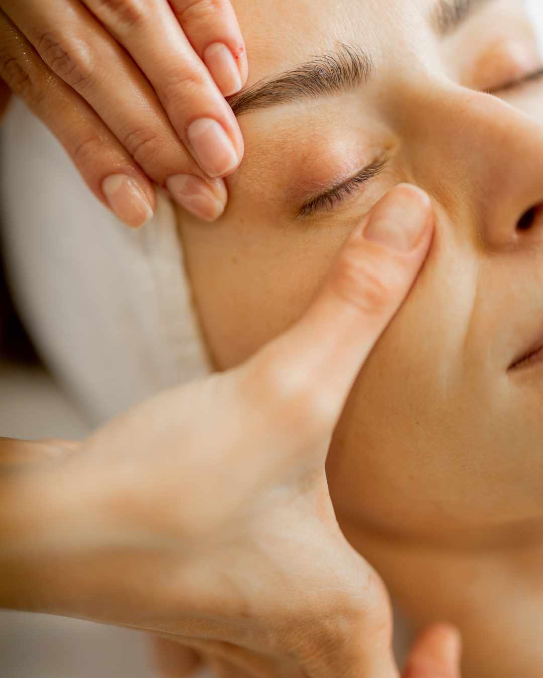 Hands on facial