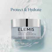 Elemis Pro-Collagen Marine Cream SPF 30 product image with benefit.