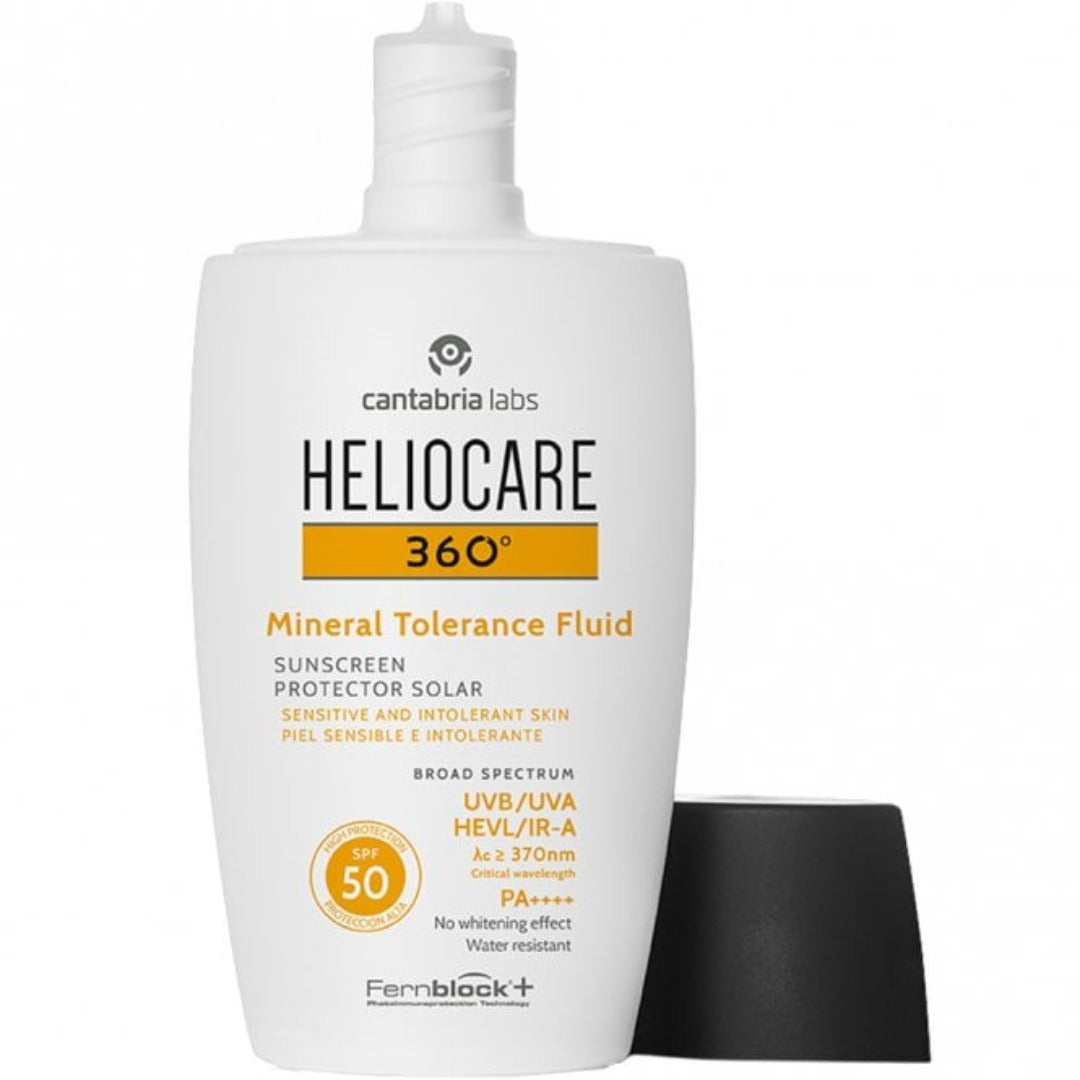 Heliocare 360° Mineral Tolerance Fluid SPF50 product image.
