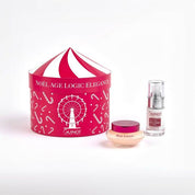 Guinot skincare products including a jar, bottle, and decorative box on a white background